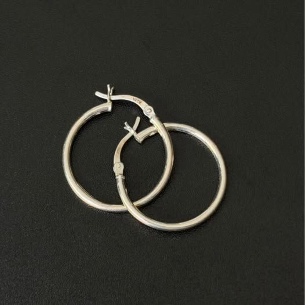 Sterling Silver Medium Size Hoops